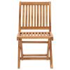 Folding Patio Chairs 2 pcs Solid Teak Wood