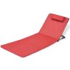 Folding Beach Chairs 2 pcs Powder-coated Steel Red