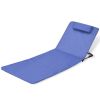 Folding Beach Chairs 2 pcs Powder-coated Steel Blue