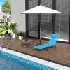 Outsunny Folding Chaise Lounge Chair, Pool Sun Tanning Chair, Outdoor Lounge Chair with Reclining Back, Breathable Mesh Seat, Headrest for Beach, Yard