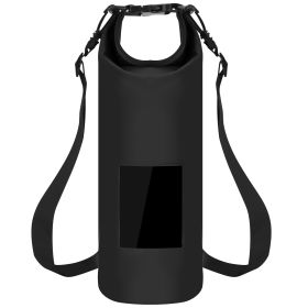 Floating Waterproof Dry Bag Floating Dry Sacks with Observable Window 10L Roll Top Lightweight Dry Storage Bag for Kayaking Rafting Boating Swimming C (Option: FloatingBag10LBlack)