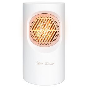 300W Portable Electric Heater Mini Heating Unit Fan Portable Floor Desktop Air Fan Heater For Office Dormitory Room (Option: ElectricHeaterWhite)