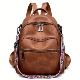 Purse For Women Fashion Faux Leather Convertible Shoulder Handbag Travel Bag Satchel Rucksack Ladies Bag (Option: Style7)