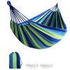 Outdoor Garden Camping Hammock With Tree Straps For Hanging; Durable Hammock Holds Up To 450lbs; Portable Hammock With Travel Bag Perfect For Out